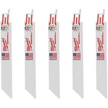 Milwaukee 6" 24 Tpi Sawzall Blade (5 Pack) - $19.95