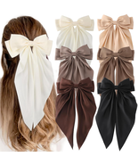 6 PCS Hair Bows for Women, Big Bow Hair Clips for Girls, Silky Satin Hai... - $268.22 MXN
