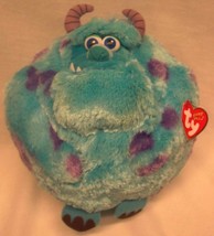 Ty Disney Monsters Inc. Sulley In Ball Shape 7&quot; Stuffed Animal Beanie Ballz New - £14.64 GBP