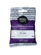 Tape-P-Touch M Series Compatible, 12Mm Black On White - $4.88 CAD