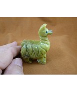 (Y-LLA-ST-300) green Serpentine LLAMA stone SOAPSTONE figurine PERU love... - $28.04