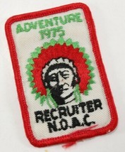 Vintage 1975 Adventure Recruiter NOAC OA Twill T Boy Scout of America Ca... - $9.47
