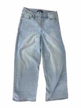 D. Jeans Jeans Womens 6 Blue Cropped Button Fly Light Wash Midrise Denim - £11.75 GBP