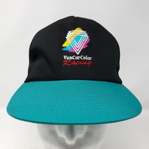 VTG Vancor Color Racing Black Snapback Hat Colorful Neon Auto Race - $39.59