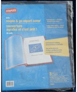 Staples Poly Staple &amp; Go Report Cover - BRAND NEW PACKAGE OF 3 COLORS - £5.44 GBP