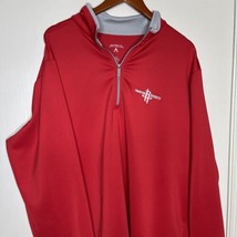 ANTIGUA Houston Rockets 1/2 Zip Pullover Jacket Size XXL 2XL NBA RED  - £14.12 GBP