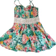 Depri medium spaghetti strap floral knee length dress multi color - $18.00