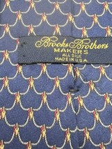 Brooks Brothers Makers English Silk Ocean Blue Rope Tie - £32.46 GBP