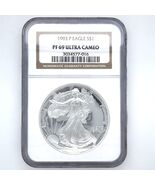 1993-P Amerikanischer Silber Adler Beweis S $1 NGC Pf 69 Ultra Cameo - $252.69