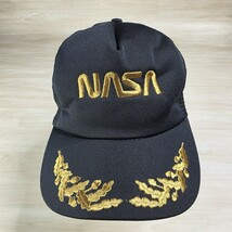Vintage NASA Scrambled Eggs Trucker Hat Snapback Cap Made in USA - $19.69