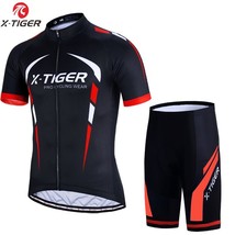 X-Tiger Pro Cycling Set MTB Bicycle Wear Maillot Ropa Ciclismo 3 Colors Bike Uni - £99.96 GBP