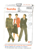 Burda Sewing Pattern 8301 Coat Jacket Misses Size 10-22 UNCUT - £7.28 GBP