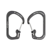 Nite Ize SlideLock Carabiner Aluminum - #3 Charcoal - £30.51 GBP