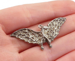 925 Sterling Silver - Vintage Antique Oxidized Flying Dragon Pendant - PT4089 - £30.86 GBP