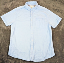 Denim &amp; Flower Blue Button Up Shirt Men&#39;s Casual Size Large - $12.09