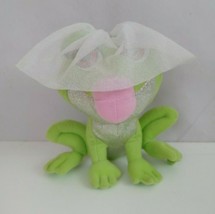 2009 Mattel Disney Princess &amp; The Frog Kissing Frog 6.5&quot; Plush - £9.89 GBP