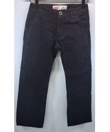 L) Boys Levi&#39;s 505 Size 8 Regular Cotton Velour Black Pants W24&quot; x L22&quot; - £9.49 GBP