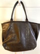 Vintage Banana Republic Brown Pebbled Leather Hobo Bag Tote Shoulder Handbag - £70.34 GBP