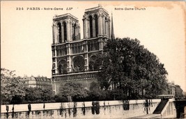 c1920 Paris and Its Wonders #324 Notre Dame Church LIP Collotype Postcard - £7.95 GBP