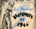 Ken Murray&#39;s Blackouts of 1944 Souvenir Program 4th Edition Marie Wilson  - $17.82