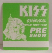 KISS - VINTAGE ORIGINAL 1992 REVENGE CONCERT TOUR CLOTH BACKSTAGE PASS - $10.00