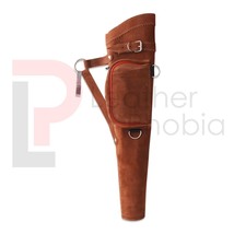 Traditional Leather Quiver Handmade Side/Hip Quiver, Hunting Arrow Holde... - £147.09 GBP