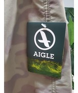 Aigle Army Fatigue Camouflage Cargo Logo Print Pull On Swimwear Shorts M - $35.00