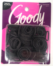 Lot of 2 Goody Rubber Bands Elastics Black 250 ct. #12670 - £9.37 GBP