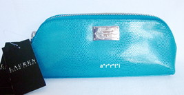 Ralph Lauren Newton Small Triangle Cosmetic Brush Pencil Case Turquoise NWT - £37.56 GBP