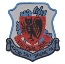 4&quot; AIR FORCE 432ND TAC DRONE GROUP VIC PER SCIE EMBROIDERED PATCH - $28.99