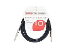 Gator Backline Series 10&#39; Strt to Strt Instrument Cable - £10.45 GBP