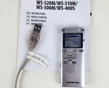 Olympus WS-500M Handheld Digital Voice Recorder 544.5 Hours USB w/ Manual - £38.98 GBP