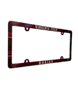 Virginia Tech Hokies License Plate Frame New NCAA Team Plastic - $218.00 MXN