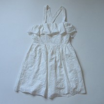 NWT Madewell Embroidered Apron Ruffle Dress in White Wash 2 $148 - $34.00