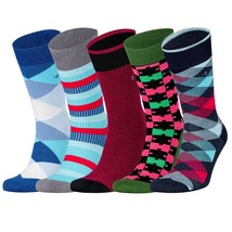 Colorful BAMBOO SOCKS for MEN &amp; WOMEN - Soft Quality Casual Dress Made i... - £16.44 GBP
