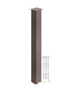 VEVOR Mailbox Post Stand Mail Box Post 43&quot; Bronze Powder-Coated Steel Ou... - £69.19 GBP