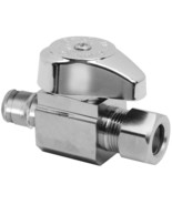 1/2 in. Cold Expansion PEX Inlet x 3/8 in. Comp Outlet 1/4-Turn Straight... - $31.60 CAD