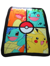 Pokemon Throw Blanket 46x60 Pokeball Pikachu squirtle Charmander Bulbasa... - $24.74