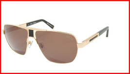ZILLI Sunglasses Titanium Acetate Leather Polarized France Handmade ZI 65035 C01 - £659.20 GBP