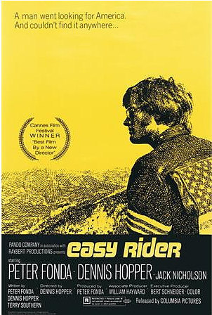 Primary image for Easy Rider Movie Poster 24x36 inches Peter Fonda Dennis Hopper 1969 61x90 cm
