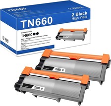 2 Pack Higher-Yield Toner Cartridge Replacement Compatible With Brother TN660 - $24.18