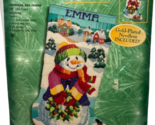 Bucilla Christmas Longstitch Needlepoint Stocking Kit Snowman and Friend... - £87.00 GBP