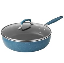 Pioneer Woman 3.5 Qt. Sauté Pan w/Lid ~ KEEPSAKE BLUE SPECKLE ~ Enamel-A... - $60.00