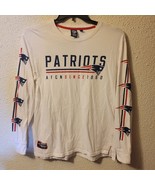 New England Patriots T-Shirt Mens L Large Gray Long Sleeve NFL Team Appa... - £6.17 GBP