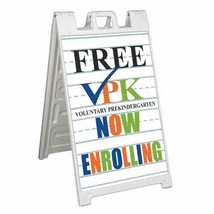 Free Vpk Signicade 24x36 Aframe Sidewalk Decal Sign Banner Education School Kids - £33.58 GBP+