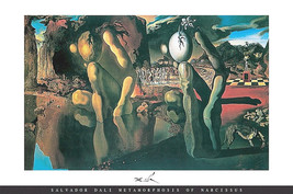 Salvador Dali Poster Metamorphosis of Narcissus 36 x 24 inches 61x90 cm - £19.54 GBP