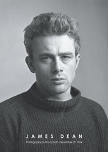 James Dean Poster 24x36 Black Sweater 1954 Rebel Without A Cause 61x90 cm  - £39.34 GBP