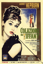 Breakfast at Tiffany's Poster 27x40 in Italian Holly Golightly Audrey Hepburn  - $34.99