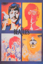 The Beatles Poster 24x36 LSD Psychedelic Acid John Paul George Ringo 61x... - $16.99