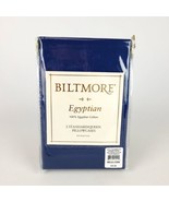 Biltmore Egyptian Cotton 610 TC Pair of Queen Size Pillowcases Warm Blue... - £22.57 GBP